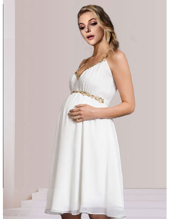 short maternity wedding dress