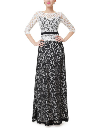 black and white mother of the bride dress