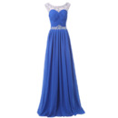 Elegant Sleeveless Floor Length Chiffon Formal Evening Dress